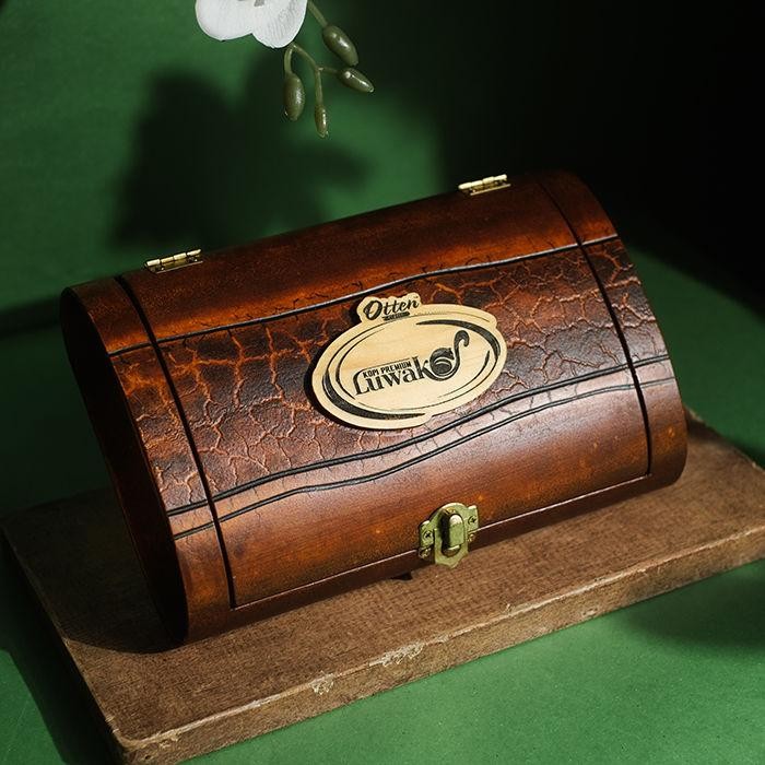 

Premium Kopi Luwak Arabica 200gr / Civet Coffee - Handcraft Box - Biji / Bubuk Kopi Otten Coffee