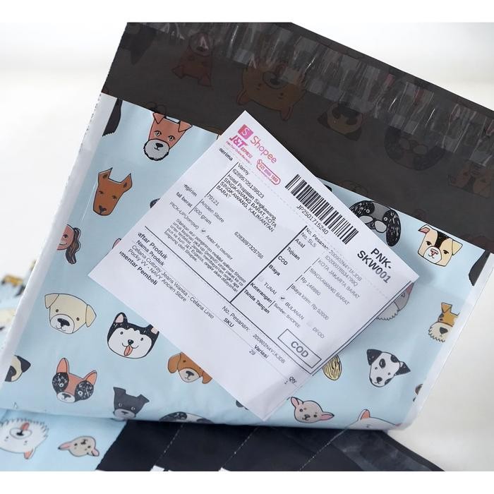 

AMPLOP PLASTIK POLYMAILER DOG PARADISE 17CMX25CM (ADA KANTONG ALAMAT) KODE 1291