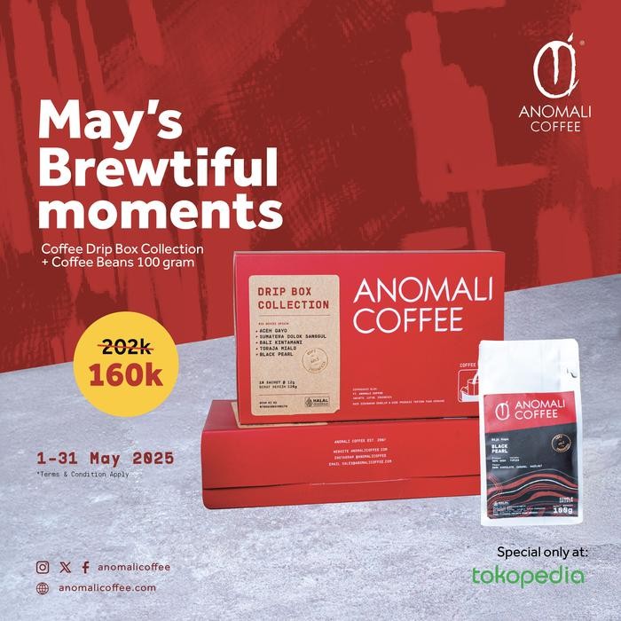 

ANOMALI DRIP BOX COLLECTION + 100 grams coffee beans
