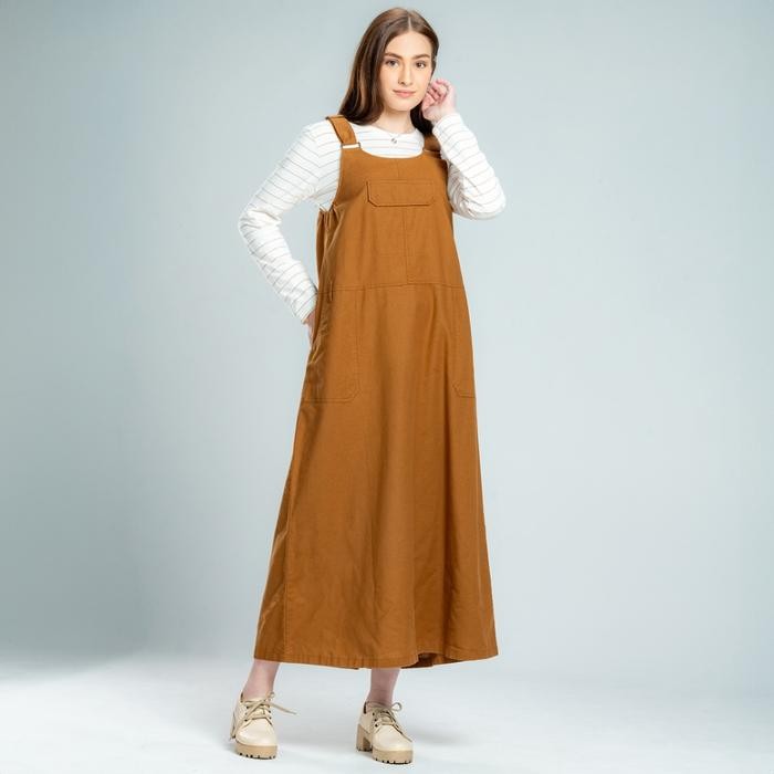 C2 Treply Brown Overall Wanita