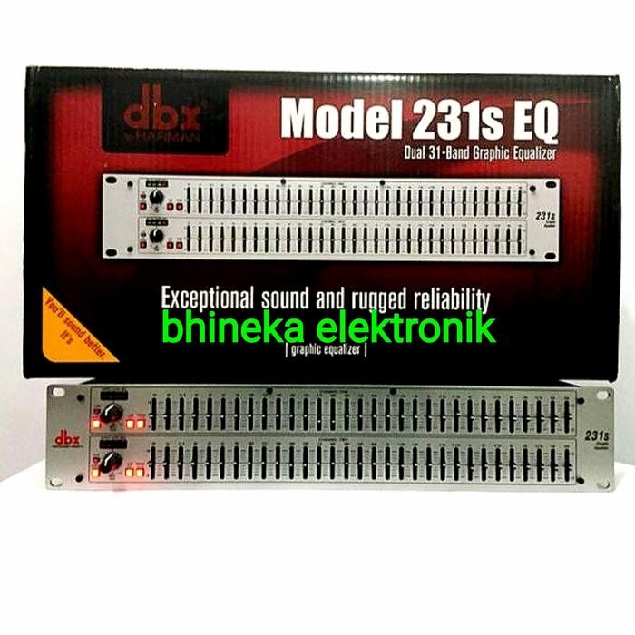 EQ equalizer DBX 231 s / DBX231s silver 2 x 31 channel