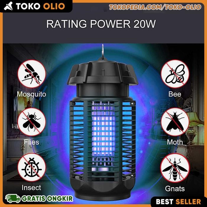 Lampu LED UV Anti Nyamuk Pembasmi Lalat Perangkap Serangga Elektrik