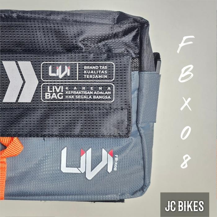 Tas Front Block Depan Sepeda Lipat Livi FB-X08 by Element, Bicycle Frontblock Bag / Waist Bag /