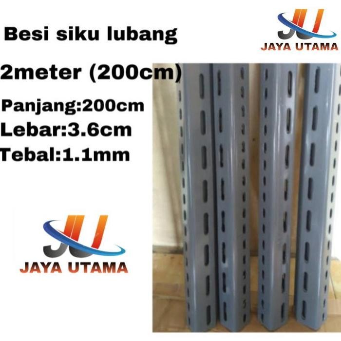 Besi Siku Lubang 200Cm (2 Meter)