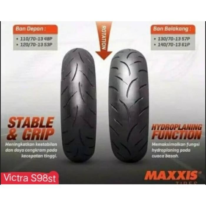 Maxxis victra 110 / 70 - 13 nmax dual compound ban motor
