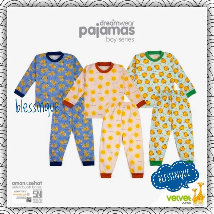 Velvet Junior PIYAMA Dreamwear BOY BIG SIZE 2-10 Tahun