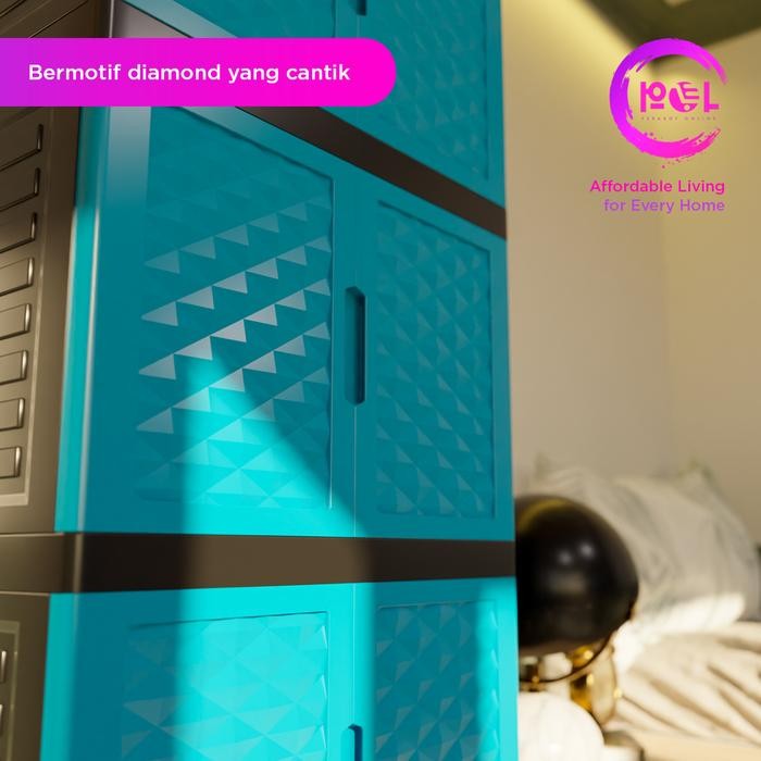 [Pol] Lemari Plastik Jumbo 3 - 4 Susun Lemari Pakaian Plastik Lemari Plastik Susun Lemari 2 Susun