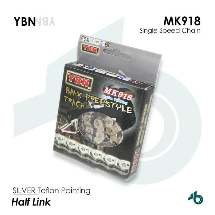 Ybn Rantai Sepeda Single Speed Ybn Mk918 Half Link Chain #Gratisongkir