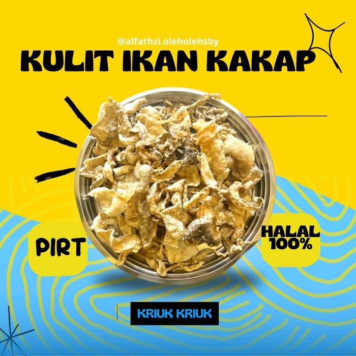 

(Oleh Oleh Surabaya) Kerupuk Kulit Kakap Renyah 250gr Camilan Laut Food Snacks Krupuk Kering Fish