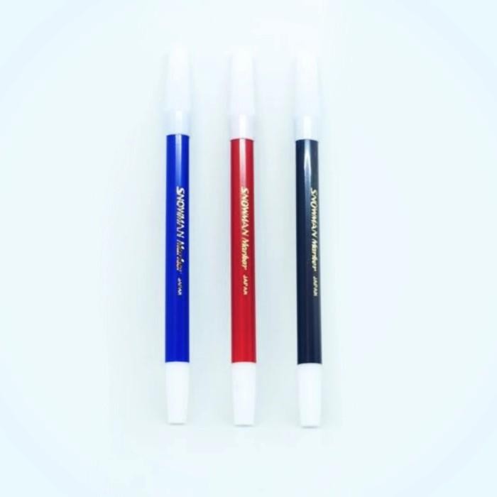 

$$$$] Spidol Kecil Snowman Type Pencil Marker Warna Hitam Merah Biru 1Pcs