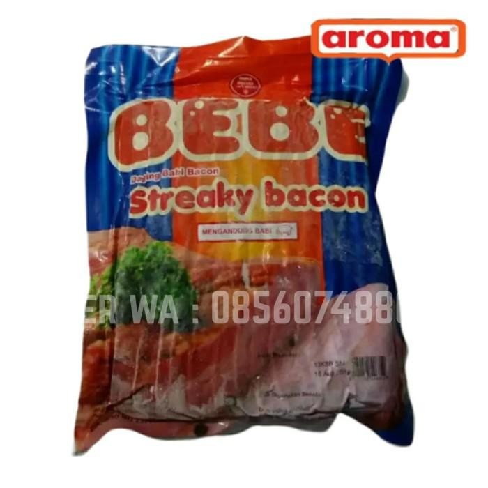 

(Expert) BEBE by AROMA Pork Streaky Bacon 1000gr 1kg Daging Babi Asap NON HALAL