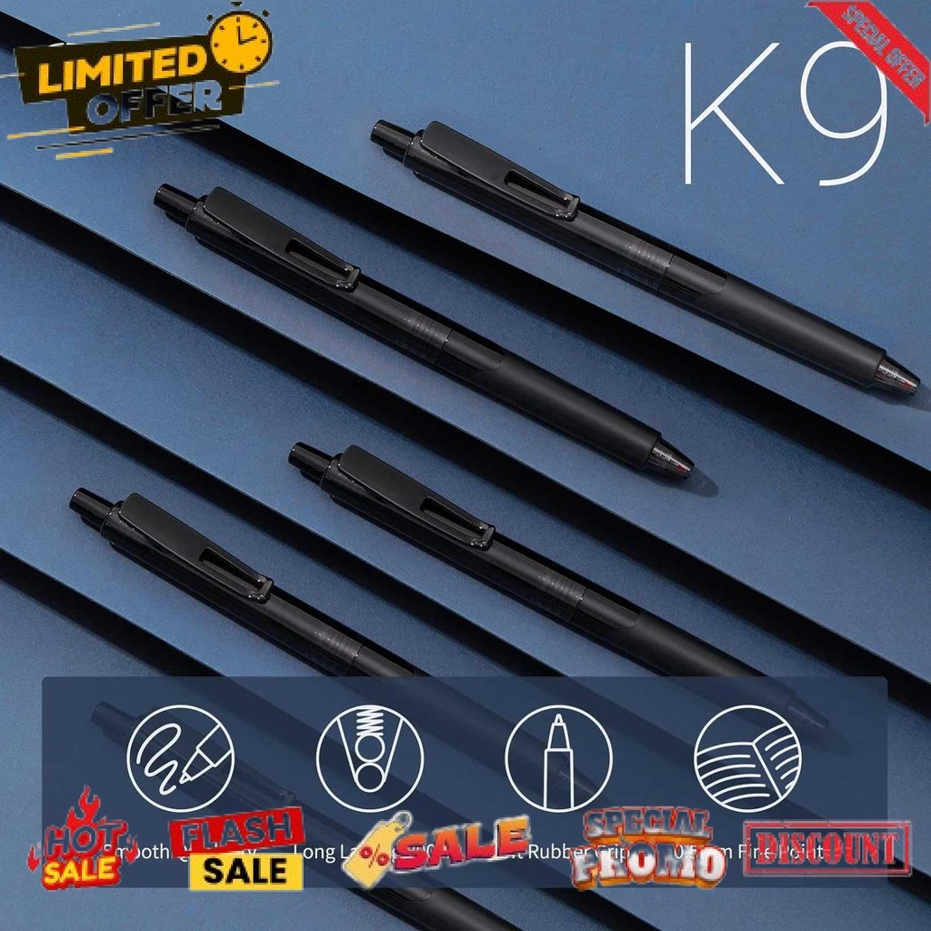 

Termurah Kaco Pena Pulpen Gel 0.5mm Double Bead Pen Quick Dry Black Ink 1 PCS - K9 Diskon