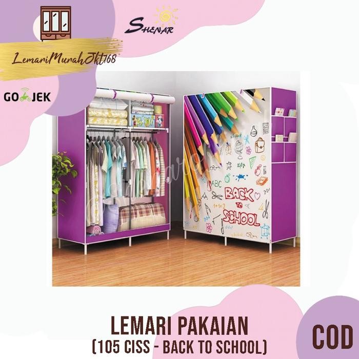 Shenar - Lemari Kain Portable Lemari Serbaguna Lemari 105Ciss Lemari Gantung Lemari Kain Lemari