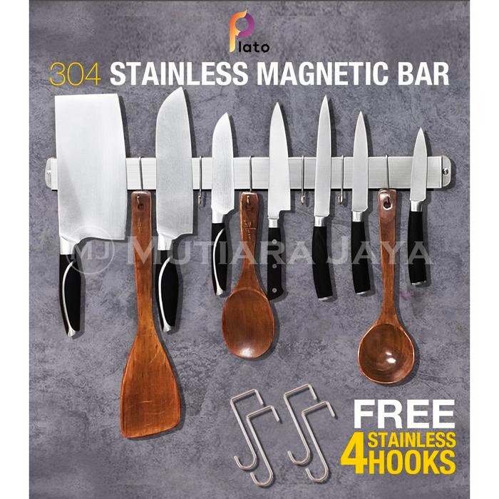 PLATO Gantungan Magnet Dapur Tempel Stainless Magnetic Holder