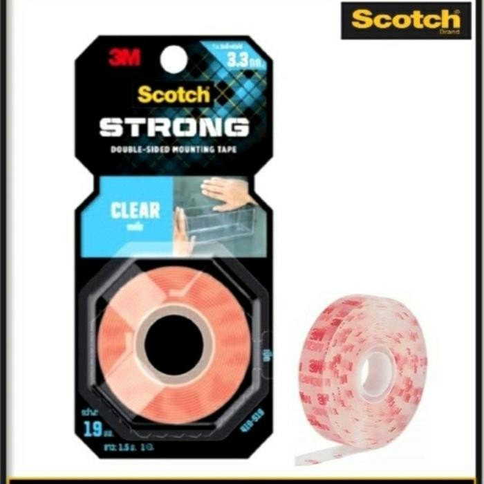 

Stok Baru Double tape 3M clear strong 410-S19 extreme