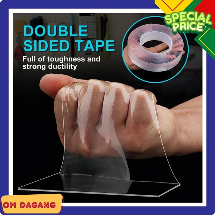

Stok Baru Super Sticky Premium Nano Gel Double Sided Tape Double Tip Reuseable