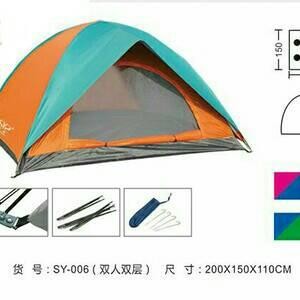Caniver - Tenda Dome Bnix 006, Double Layer Kap 2-3P