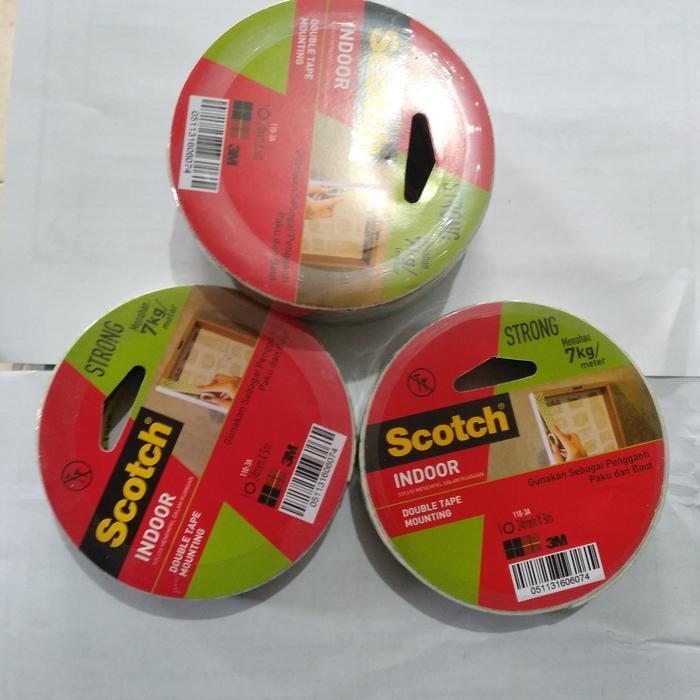 

Stok Baru Double tape 3M scotch mounting 110-3A 24 mm x 3m
