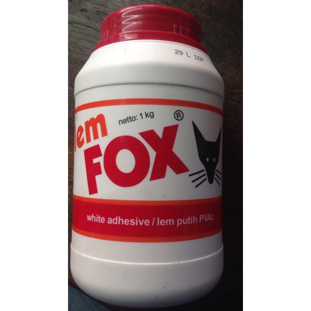 

Stok Baru lem putih fox besar white adhesive (1 kg)