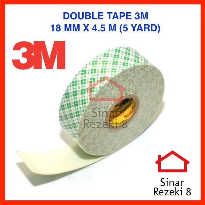

Stok Baru 3M Double Tape 18 mm x 4.5 M / Foam Tape Mounting 4032