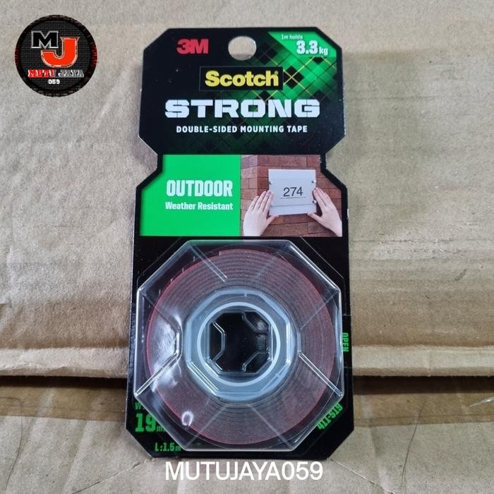 

Stok Baru Scotch 3 M Double Tape 411-S19 Outdoor Perekat Double-Sided Mounting Tape uk 19mm x 1,5mtr
