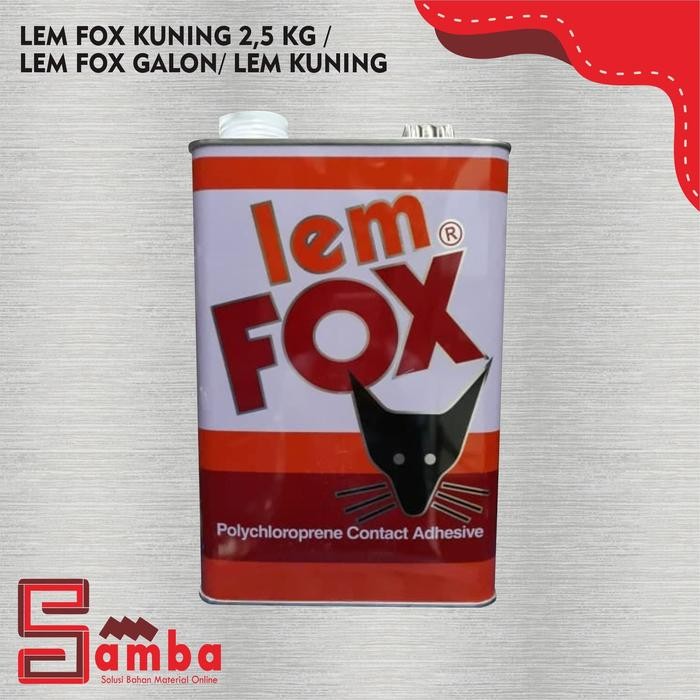 

Stok Baru LEM FOX KUNING 2,5 KG / LEM FOX GALON/ LEM KUNING