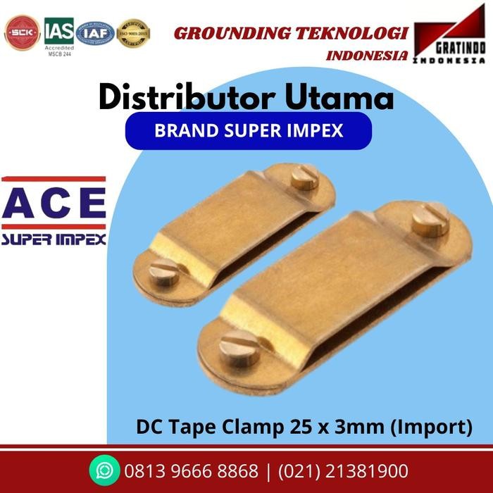 

Stok Baru DC Tape Clamp 25 x 3mm (Import), Tape Clip 25 x 3mm (Import)