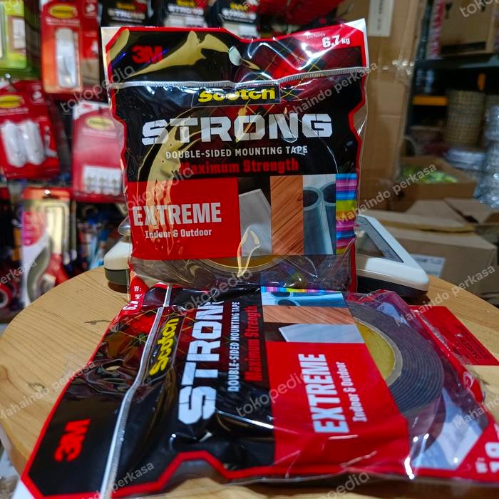 

Stok Baru 3M Scotch Strong - Double Tape 414-M19 - 3M Indoor & Outdoor 6.7kg
