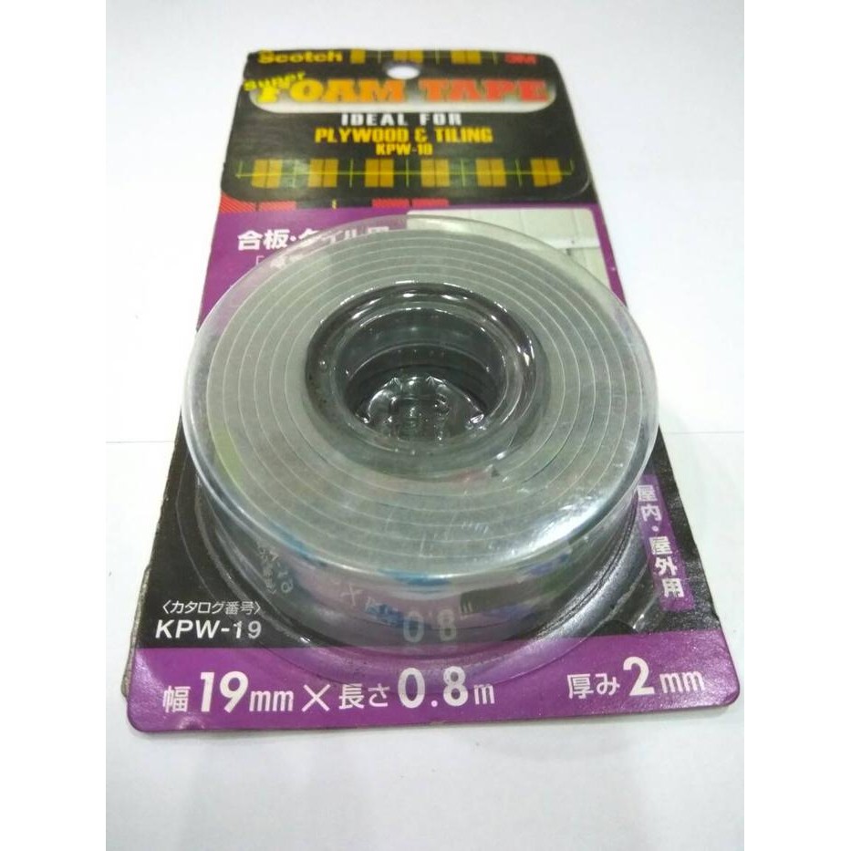 

Stok Baru 3M SCOTCH DOUBLE TAPE SUPER STRONG - PLYWOOD & TILLING ( KPW-19 )