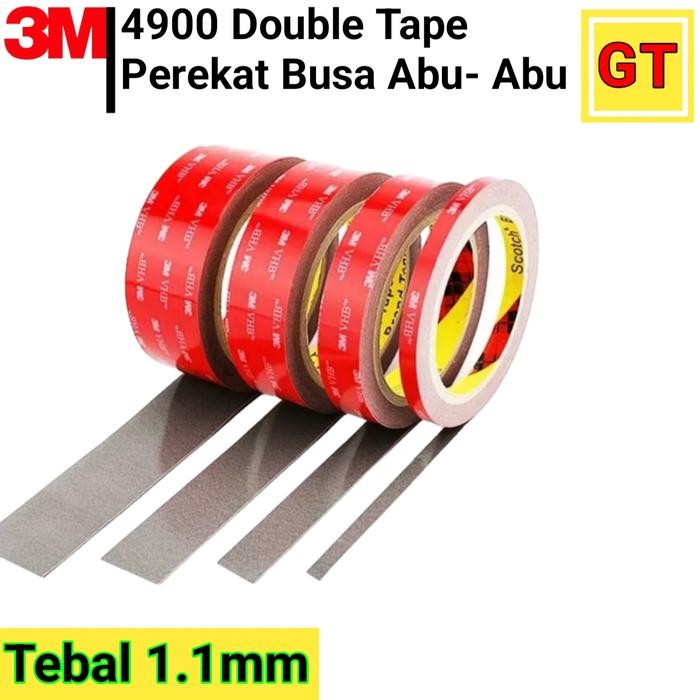 

Stok Baru Double Tape 3M VHB 4900 GREY Dobel Tip Otomotif Perekat Busa Abu Abu