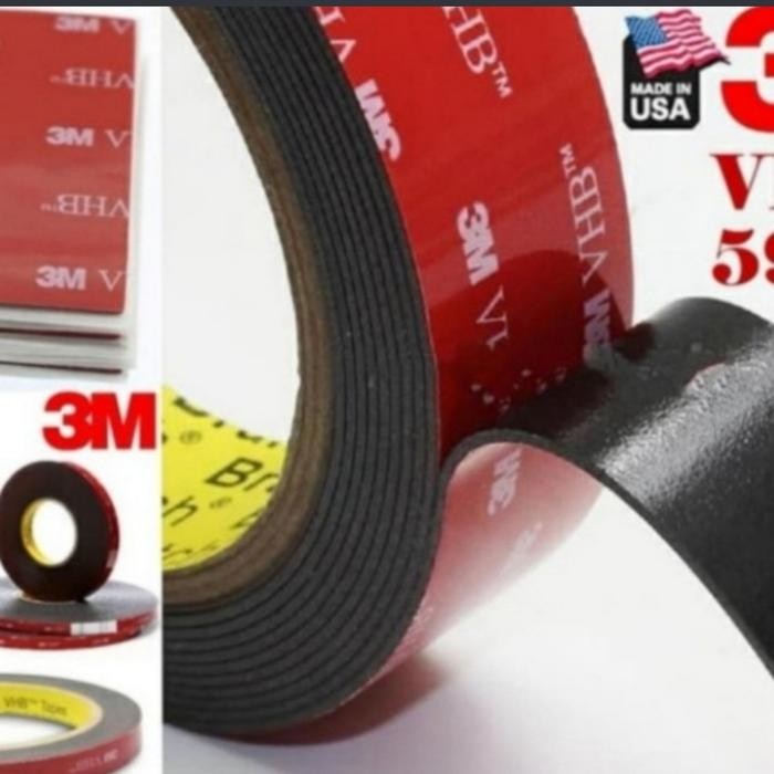 

Stok Baru Double Tape 3M VHB Hitam Black 24mm Super Kuat Super lengket