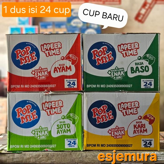 

Caraka.store1 POP MIE / POPMIE Jumbo perdus Rasa Ayam/Baso/Soto/Kari