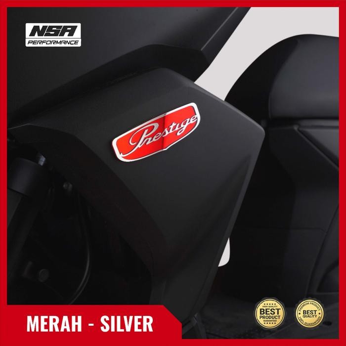 NSA 1PCS EMBLEM PRESTIGE HONDA EMBLEM PRESTIGE ORIGINAL THAILAND EMBLEM PRESTIGE PCX EMBLEM PRESTIGE