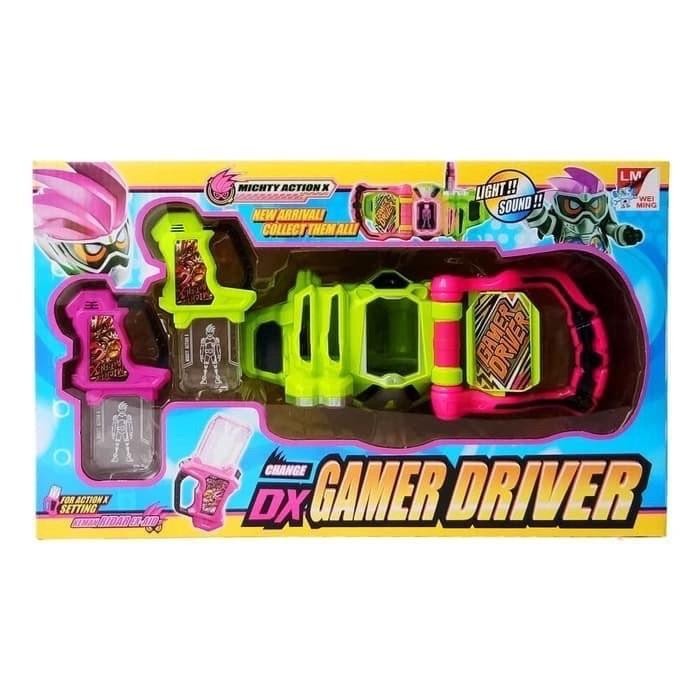Mainan Sabuk Dx Gamer Driver Kamen & Dx Belt Driver Build