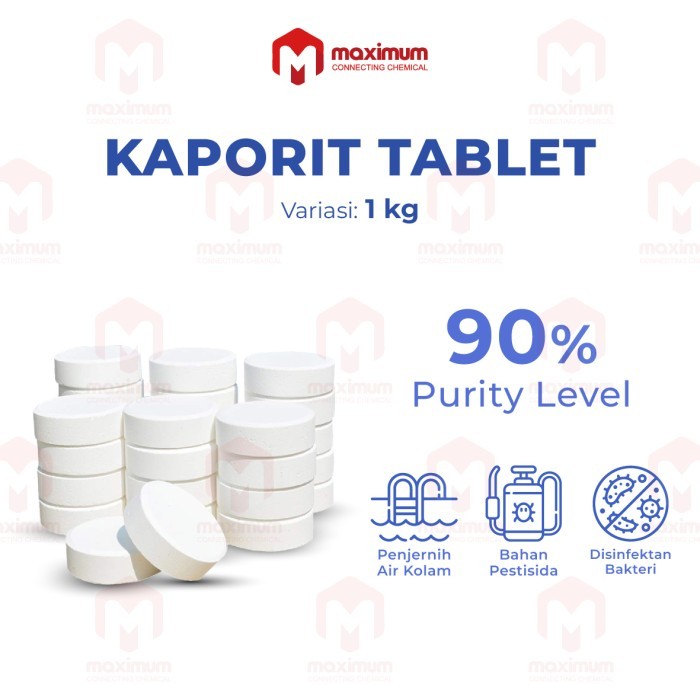 Kaporit Tablet // Klorin Tablet Besar 1 Kg