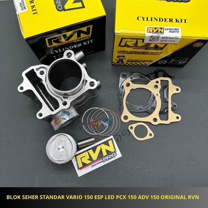 BLOK SEHER K59 KOMPLIT ISI PISTON KIT VARIO 150 125 ESP LED PCX 150 NEW ADV 150 ORIGINAL RVN