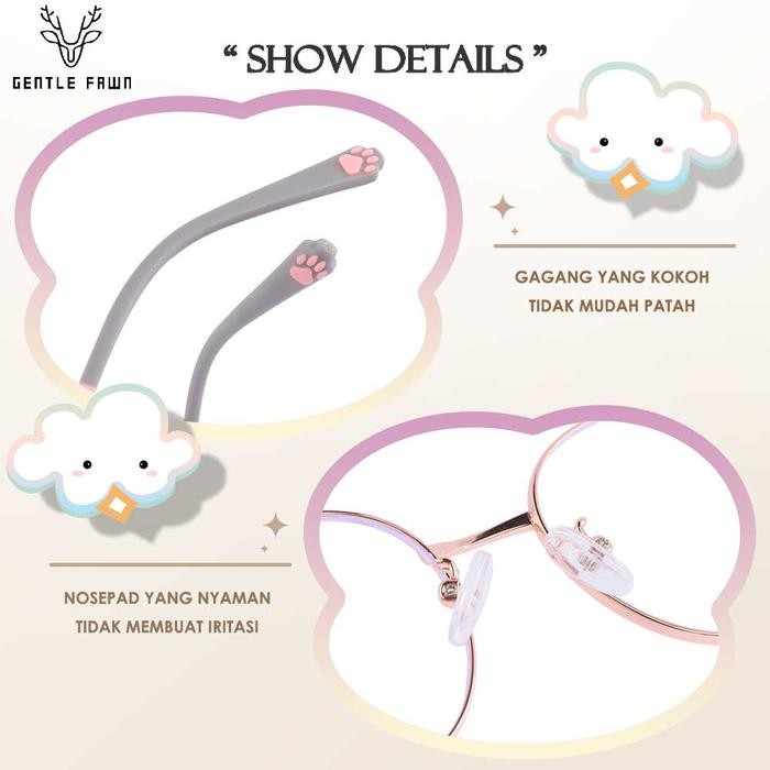 Gray Pink Kacamata Anak/Remaja Antiradiasi Blueray Sinar Biru 6033