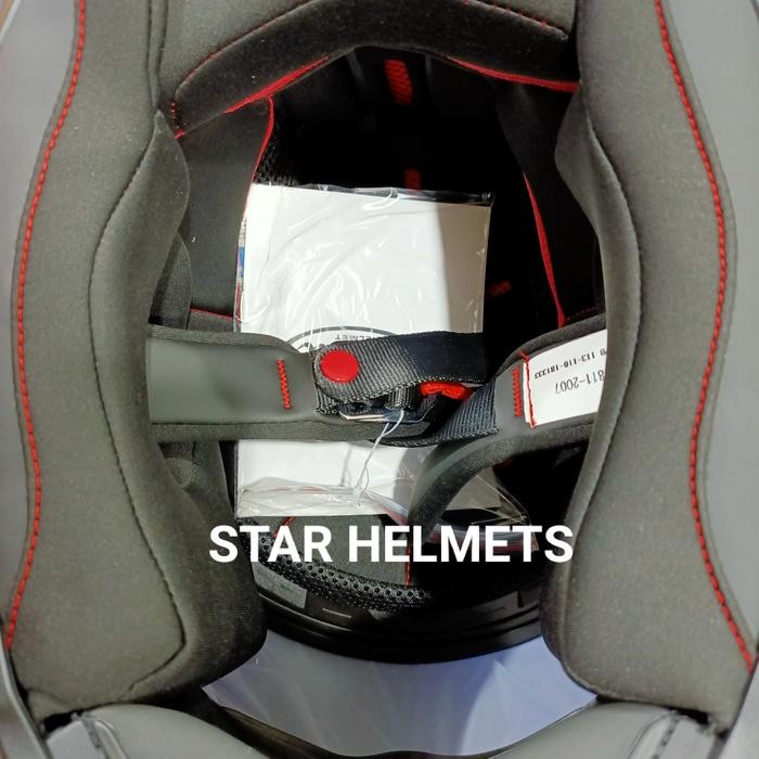 Murah Helm Snail Ffs2 Solid Black Doff Iridium Flat Visor + Spoiler 3D