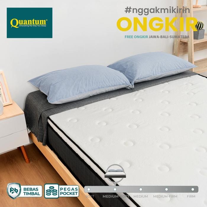 (Expert) Kasur Pocket Vakum Quantum - Bonus Sprei & Bantal