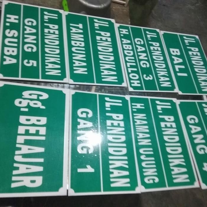 

Terlaris Plang Nama Jalan Full Reflective Ongkir Termurah
