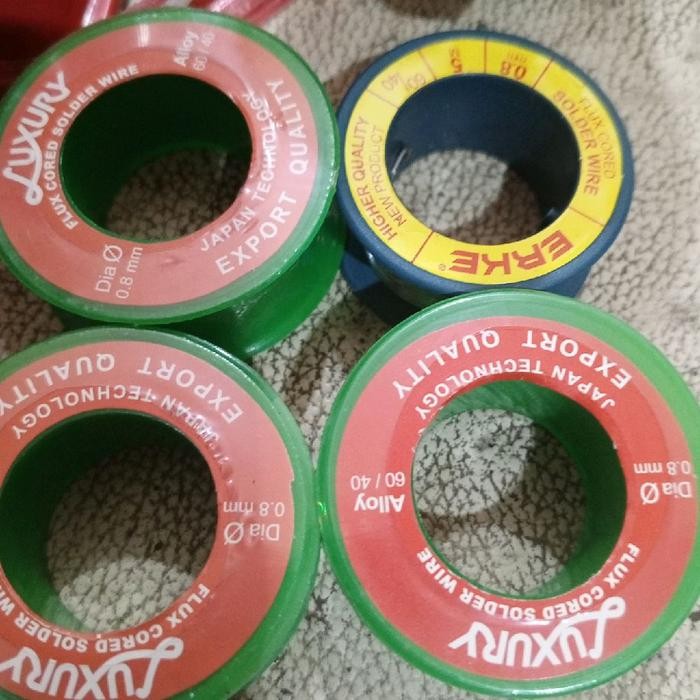 Original.. Timah Solder 5M Merk Steele/ Erke/ Luxury 0,8Mm