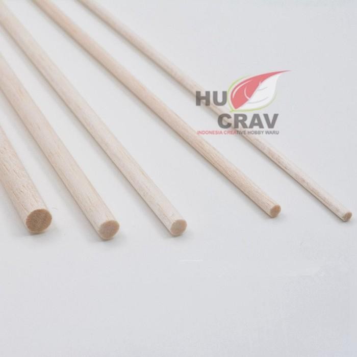[Expert] DOWEL BULAT Kayu Balsa Diameter 25mm x 100cm Stick 1cm