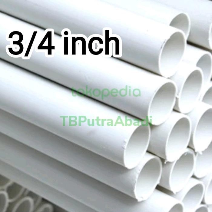 Pipa Paralon 3/4 inch AW Eceran Pralon Pipa Air 3/4" Meteran 1 Meter