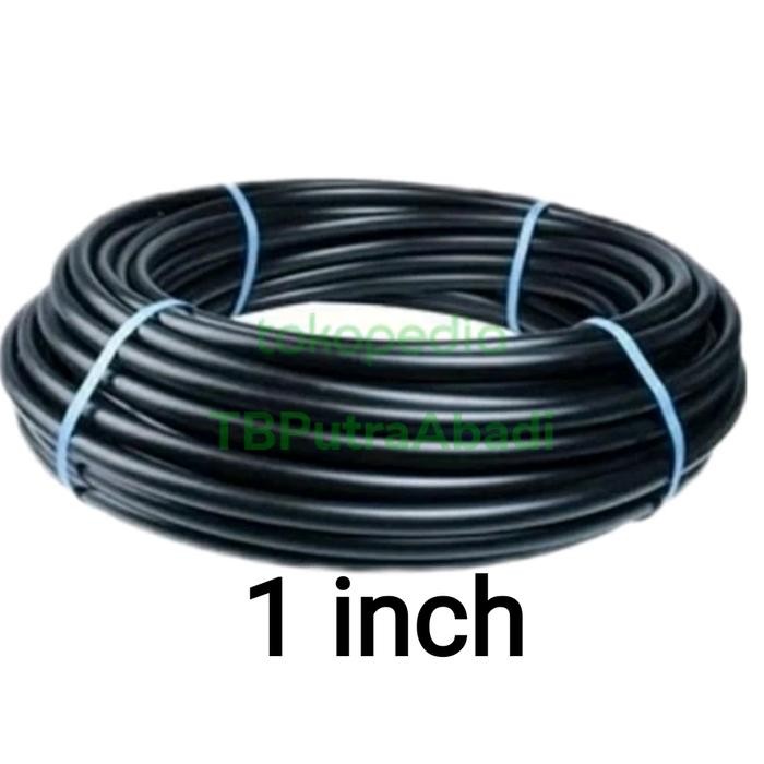 Pipa PE Hitam 1 inch Eceran Selang HDPE 1" Selang PDAM 1"