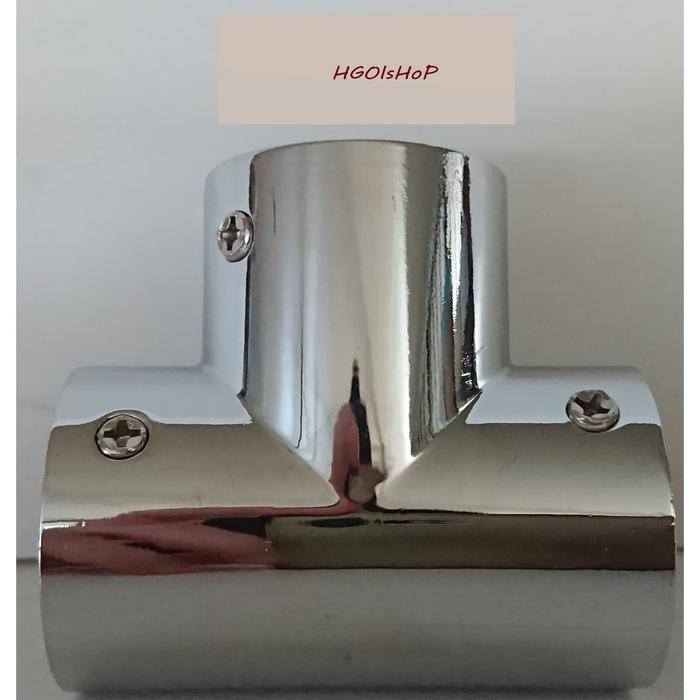 SAMBUNGAN PIPA STAINLESS TEBAL UNTUK PIPA UKURAN 1" BENTUK T