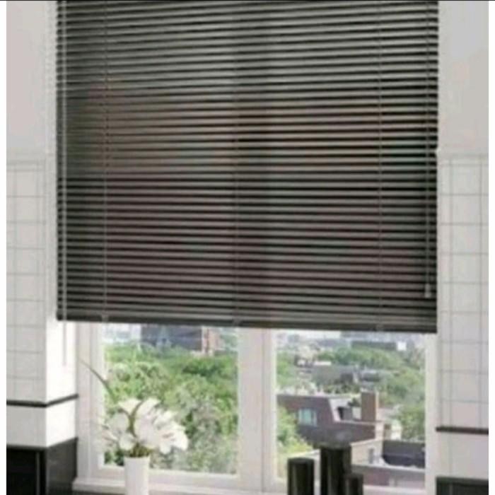 Kris tirai jendela/krei/kerai/venetian blind pvc 40x180 - wood