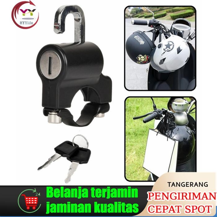 Gembok Helm Anti Maling Kunci Helm Motor Anti Maling Helmet Lock