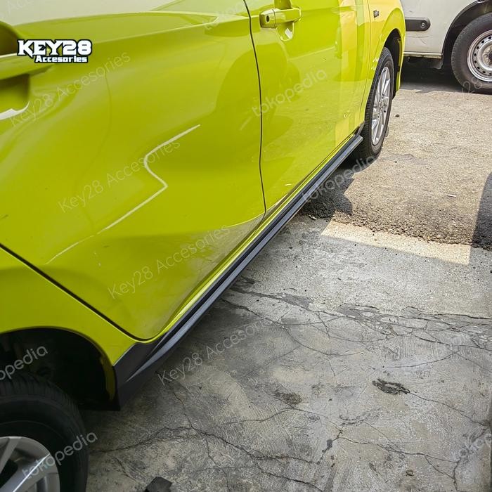 Hemat Side Skirt Bodykit Samping Hitam All New Agya / Ayla 2023 Otoproject