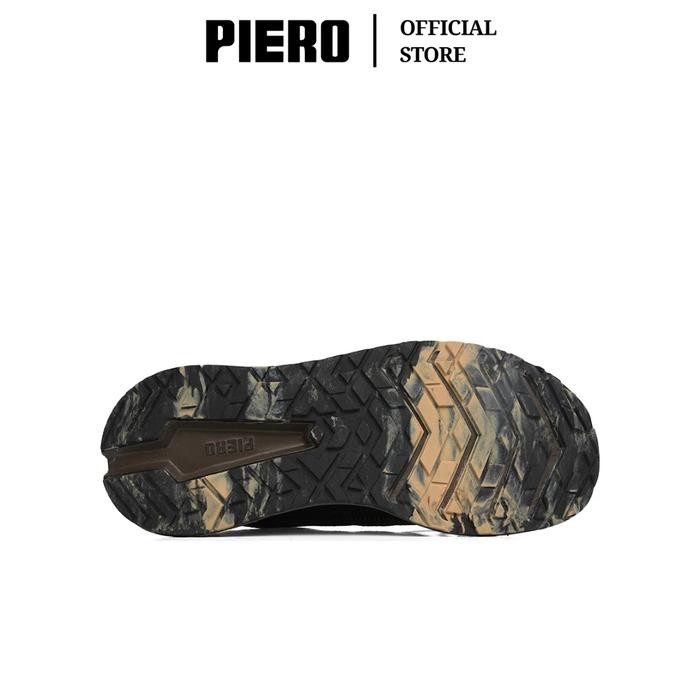 TERBARU PIERO SEPATU SNEAKERS PRIA JOGGER 24 TRAC BROWN BLACK GREY PIE1000383