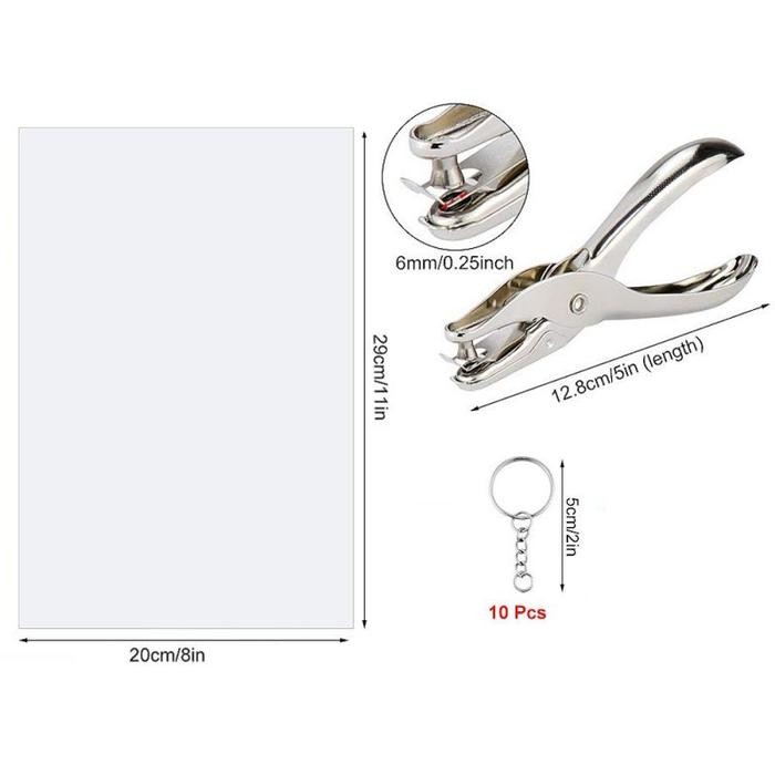 Set Diy Shrinky Dink Plastic Shrink Dink Craft Kertas Heat Shrink #Gratisongkir